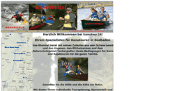 Desktop Screenshot of kanutour24.de